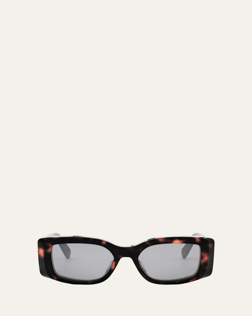 Triomphe Acetate Rectangle Sunglasses